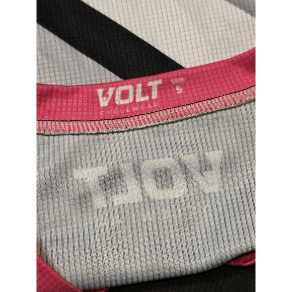 Volt Cyclewear Men Cycling Shirt Black/Pink Size Small Top Classic Basic Bike - Picture 4 of 6